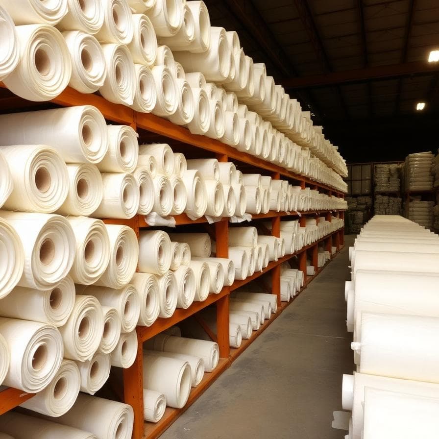 Silk warehouse rolls